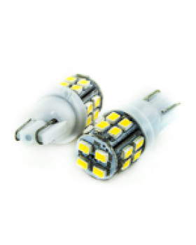 Автолампа LED T10 W5W 20SMD 3020 12V біла (габарит/номер/салон) Автолампа LED T10 W5W 20SMD 3020 12V біла (габарит/номер/салон)