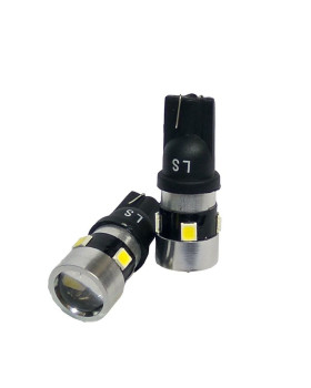 Автолампа LED T10 W5W 6SMD 2835 12V біла (габарит/номер/салон)