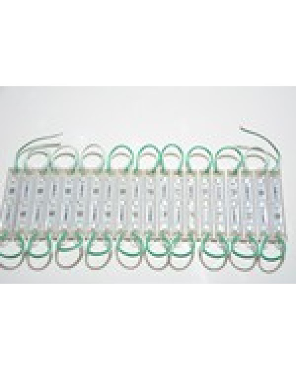 Світлодіодний модуль 5630 SMD 3 LED, 12V, зелений, пластиковий корпус Світлодіодний модуль 5630 SMD 3 LED, 12V, зелений, пластиковий корпус