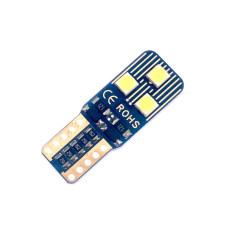 Автолампа LED T10 W5W 6SMD 3030 12V біла (габарит/номер/салон)