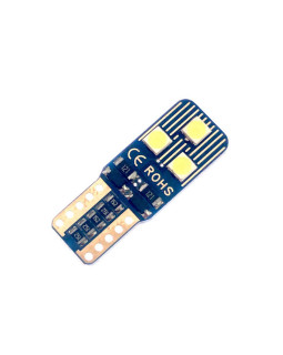 Автолампа LED T10 W5W 6SMD 3030 12V біла (габарит/номер/салон) Автолампа LED T10 W5W 6SMD 3030 12V біла (габарит/номер/салон)