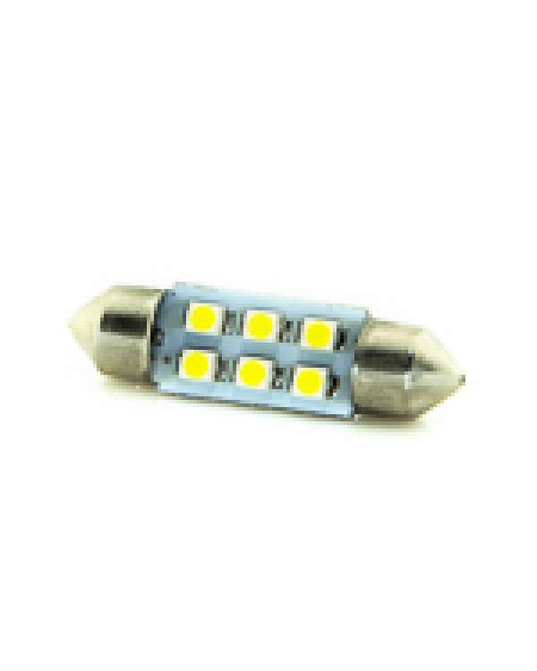 Автомобільна лампа підсвітки салону, номера 12V AC (C5W) 6SMD 3528 31мм 40Lm БІЛИЙ Автомобільна лампа підсвітки салону, номера 12V AC (C5W) 6SMD 3528 31мм 40Lm БІЛИЙ