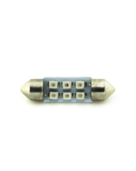 Автомобільна лампа підсвітки салону, номера 12V AC (C5W) 6SMD 3528 36мм СИНІЙ Автомобільна лампа підсвітки салону, номера 12V AC (C5W) 6SMD 3528 36мм СИНІЙ