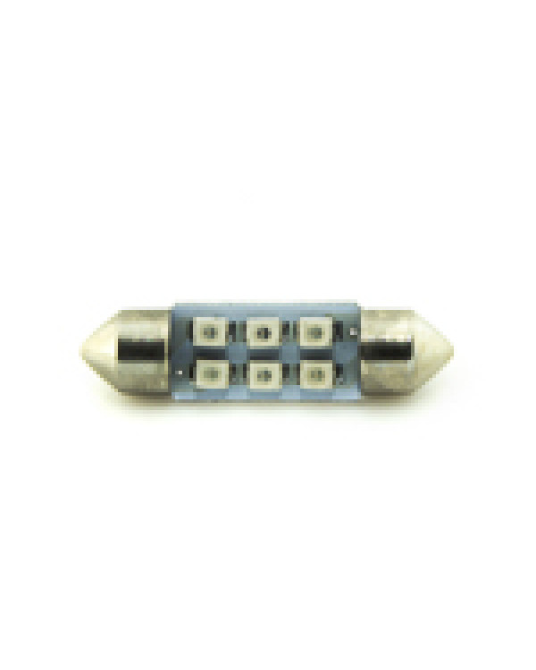 Автомобільна лампа підсвітки салону, номера 12V AC (C5W) 6SMD 3528 36мм СИНІЙ Автомобільна лампа підсвітки салону, номера 12V AC (C5W) 6SMD 3528 36мм СИНІЙ
