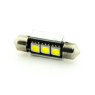 Автомобільна лампа підсвітки салону, номера 12V AC (C5W) 3SMD 5050 36мм обманка 45Lm БІЛИЙ