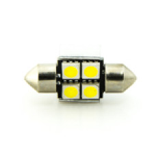 Автомобільна лампа підсвітки салону, номера 12V AC (C5W) 4SMD 5050 31мм обманка 56Lm БІЛИЙ Автомобільна лампа підсвітки салону, номера 12V AC (C5W) 4SMD 5050 31мм обманка 56Lm БІЛИЙ