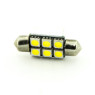 Автомобільна лампа підсвітки салону, номера 12V AC (C5W) 6SMD 5050 36мм обманка 84Lm БІЛИЙ