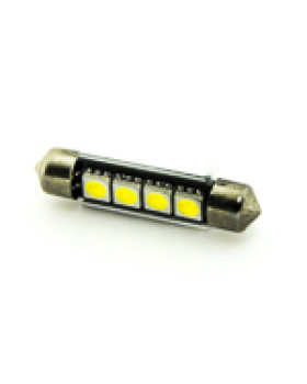 Автомобільна лампа підсвітки салону, номера 12V AC (C5W) 4SMD 5050 42мм обманка 56Lm БІЛИЙ Автомобільна лампа підсвітки салону, номера 12V AC (C5W) 4SMD 5050 42мм обманка 56Lm БІЛИЙ