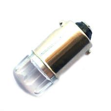 Автомобільна лампа підсвічування габаритів 12V T4W (BA9s) 2smd 2835 Philips лінза 100Lm БІЛИЙ