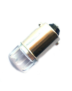 Автомобільна лампа підсвічування габаритів 12V T4W (BA9s) 2smd 2835 Philips лінза 100Lm БІЛИЙ