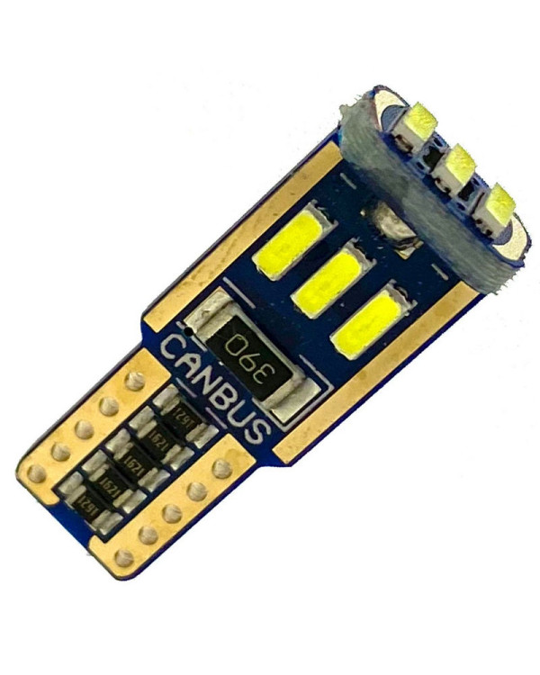 Автолампа LED T10 W5W 9SMD 3014 12V біла (габарит/номер/салон)