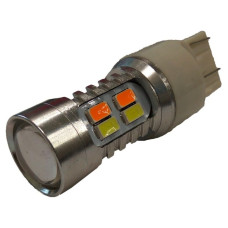 Світлодіодна автолампа W21/5W W3x16q 12V 7443 10SMD 5730 (БІЛИЙ)+10SMD 5730 (ЖОВТИЙ) двоколірна 450Lm Світлодіодна автолампа W21/5W W3x16q 12V 7443 10SMD 5730 (БІЛИЙ)+10SMD 5730 (ЖОВТИЙ) двоколірна 450Lm
