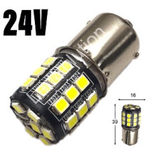 Світлодіодна автолампа 24V 1156 33SMD 2835 500Lm м'яка плата білий Світлодіодна автолампа 24V 1156 33SMD 2835 500Lm м'яка плата білий