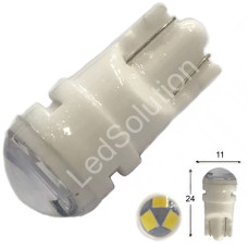 Автолампа LED T10 W5W 3SMD 2835 12V біла (габарит/номер/салон) Автолампа LED T10 W5W 3SMD 2835 12V біла (габарит/номер/салон)