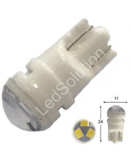 Автолампа LED T10 W5W 3SMD 2835 12V біла (габарит/номер/салон)
