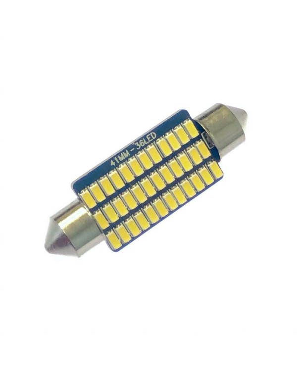 Автомобільна лампа підсвітки салону, номерного знака 12V AC (C5W) 36SMD 3014 41мм драйвер 260Lm БІЛИЙ Автомобільна лампа підсвітки салону, номерного знака 12V AC (C5W) 36SMD 3014 41мм драйвер 260Lm БІЛИЙ