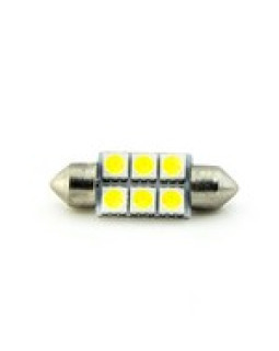 Автомобільна лампа підсвітки салону, номера 24V AC (C5W) 6SMD 5050 36мм 85Lm БІЛИЙ