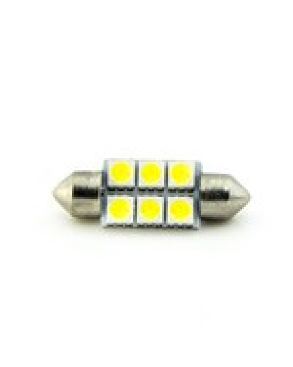 Автомобільна лампа підсвітки салону, номера 24V AC (C5W) 6SMD 5050 36мм 85Lm БІЛИЙ Автомобільна лампа підсвітки салону, номера 24V AC (C5W) 6SMD 5050 36мм 85Lm БІЛИЙ