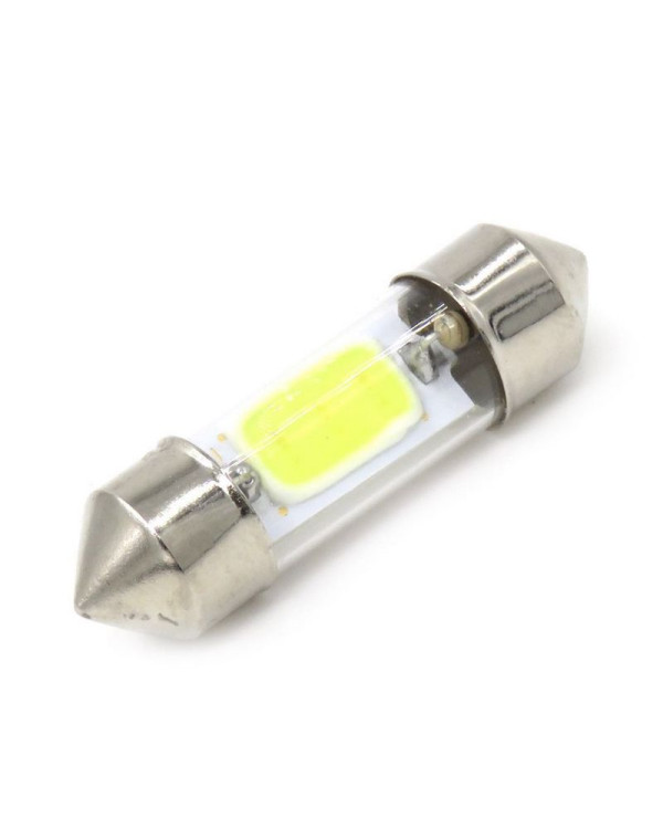 Автомобільна лампа підсвітки салону, номера 12V АС (C5W) COB скло 31mm 50Lm БІЛИЙ Автомобільна лампа підсвітки салону, номера 12V АС (C5W) COB скло 31mm 50Lm БІЛИЙ
