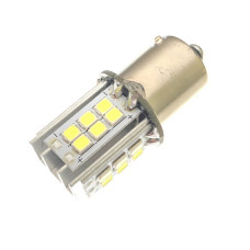 Світлодіодна автолампа P21W BA15s 12V 1156 24SMD 2835 + драйвер 600Lm БІЛИЙ