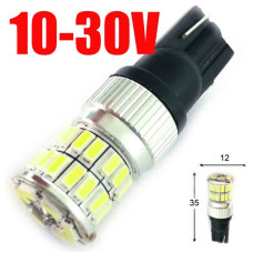 Автолампа LED T10 W5W 36SMD 3014 10-30V біла (габарит/номер/салон) Автолампа LED T10 W5W 36SMD 3014 10-30V біла (габарит/номер/салон)