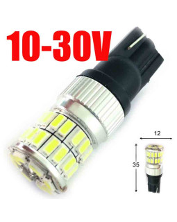Автолампа LED T10 W5W 36SMD 3014 10-30V біла (габарит/номер/салон)