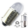 Автомобільна лампа підсвітки габаритів 12V T4W (BA9s) 2smd 2835 куля 100Lm БІЛИЙ