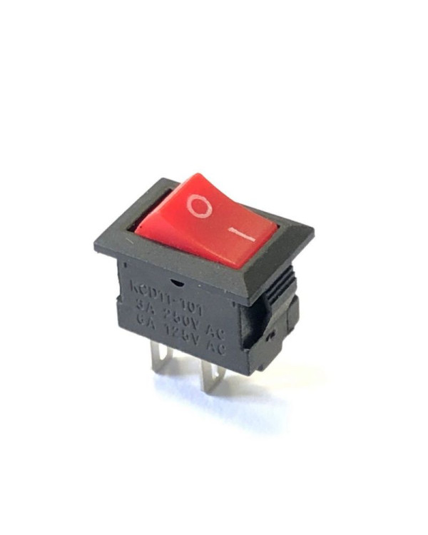 Перемикач 2PIN 10x15 RED