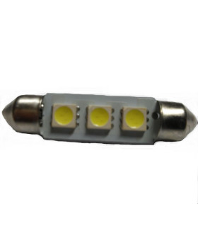 Автомобільна лампа підсвітки салону, номера 12V AC (C5W) 3SMD 5050 42мм 45Lm БІЛИЙ Автомобільна лампа підсвітки салону, номера 12V AC (C5W) 3SMD 5050 42мм 45Lm БІЛИЙ
