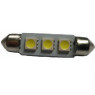 Автомобільна лампа підсвітки салону, номера  12V AC (C5W) 3SMD 5050 42мм 45Lm БІЛИЙ