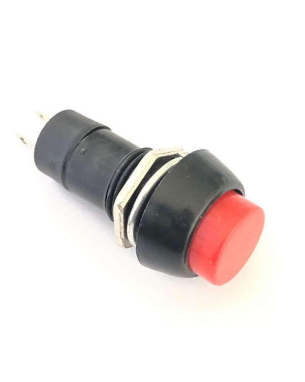 Button with lock 12mm (PBS-11A) RED