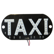 Світлодіодна табличка TAXI 12V із зеленою підсвіткою, під лобове скло