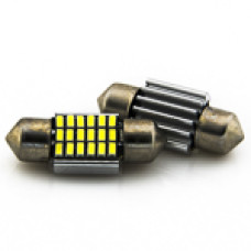 Автомобільна лампа підсвічування салону, номера 12V AC (C5W) 18SMD 3014 31мм обманка 180Lm БІЛИЙ