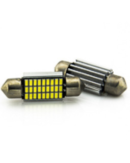 Автомобільна лампа підсвітки салону, номера 12V AC (C5W) 27SMD 3014 36мм обманка 270Lm БІЛИЙ