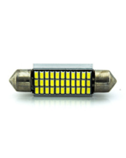 Автомобільна лампа підсвітки салону, номера 12V AC (C5W) 33SMD 3014 42мм білий обманка 330Lm