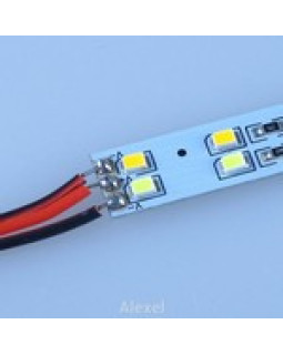 12V Смуга алюм. 2835 144smd (resistor 390) 10 mm duo color 6000K-3000К