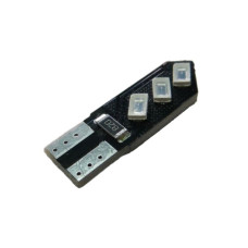 Автолампа LED T10 W5W 6SMD 5630 12V синя (габарит/номер/салон)