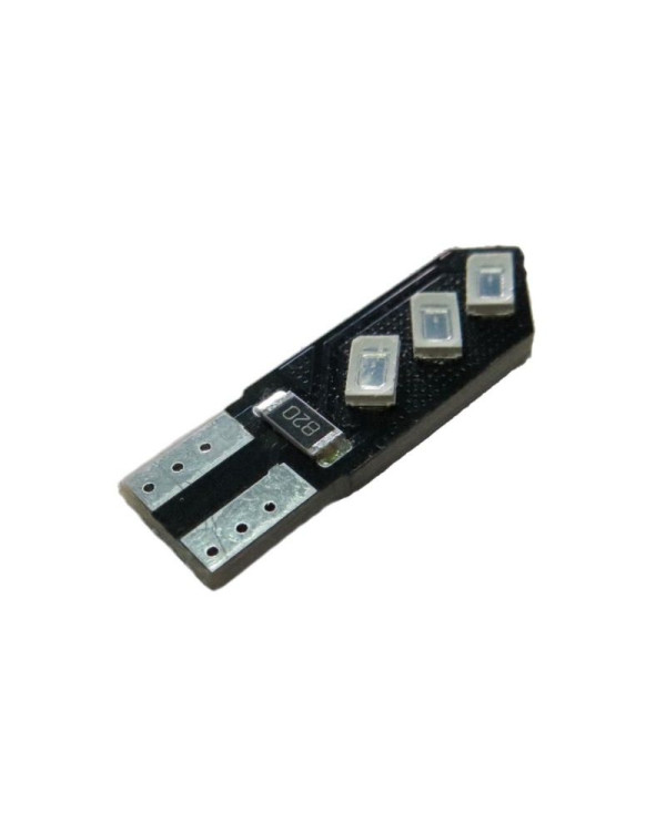 Автолампа LED T10 W5W 6SMD 5630 12V синя (габарит/номер/салон)