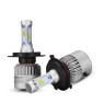 Автомобільна світлодіодна лампа S2 H4 Hi/Lo CSP LED TURBO 36 W 8000 LM