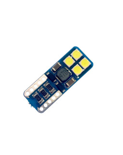Автолампа LED T10 W5W 8SMD 3030 12V біла (габарит/номер/салон) Автолампа LED T10 W5W 8SMD 3030 12V біла (габарит/номер/салон)