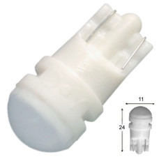 Автолампа LED T10 W5W 3SMD 2835 12V синя (габарит/номер/салон)