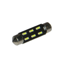 Автомобільна лампа підсвітки салону, номера 12V AC (C5W) 6SMD 4014 42мм 140Lm БІЛИЙ Автомобільна лампа підсвітки салону, номера 12V AC (C5W) 6SMD 4014 42мм 140Lm БІЛИЙ