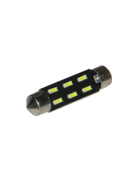 Автомобільна лампа підсвітки салону, номера 12V AC (C5W) 6SMD 4014 42мм 140Lm БІЛИЙ Автомобільна лампа підсвітки салону, номера 12V AC (C5W) 6SMD 4014 42мм 140Lm БІЛИЙ