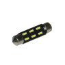 Автомобільна лампа підсвітки салону, номера 12V AC (C5W) 6SMD 4014 42мм 140Lm БІЛИЙ