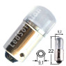 Автомобільна лампа підсвітки габаритів 12V T4W (BA9s) 2smd 2835 Philips матова ЗЕЛЕНИЙ