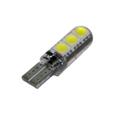Автолампа LED T10 W5W 6SMD 5050 12V біла (габарит/номер/салон)