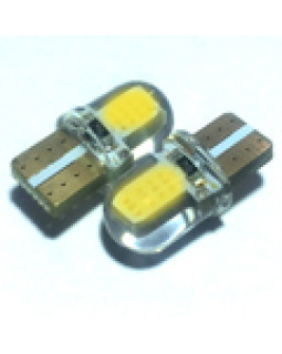 Автолампа LED T10 W5W 12V жовта (габарит/номер/салон)