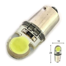 Автолампа LED T4W BA9s 12V біла, COB 1W, для габаритів/салону/номера Автолампа LED T4W BA9s 12V біла, COB 1W, для габаритів/салону/номера