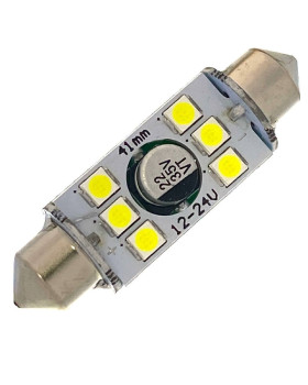 Автомобільна лампа підсвітки салону, номера 12-24V AC (C5W) 6SMD 3030 41мм Виробництво Україна БІЛИЙ Автомобільна лампа підсвітки салону, номера 12-24V AC (C5W) 6SMD 3030 41мм Виробництво Україна БІЛИЙ