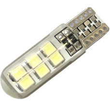 Автолампа LED T10 W5W 12SMD 2835 12V біла (габарит/номер/салон)